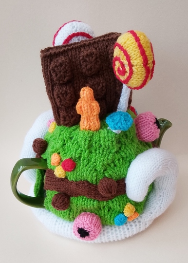 TeaCosyFolk's Candy Wonderland Tea Cosy Knitting Pattern
