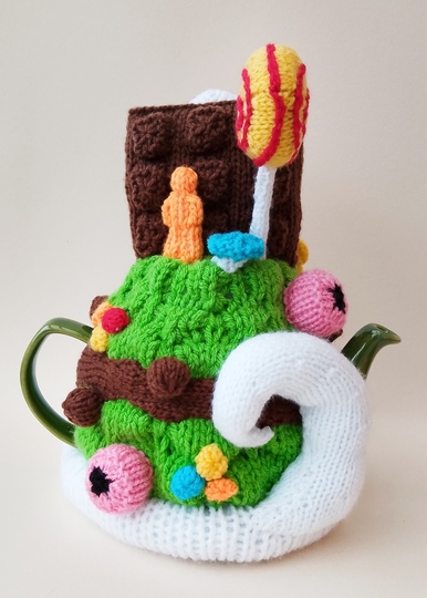 TeaCosyFolk's Candy Wonderland Tea Cosy Knitting Pattern