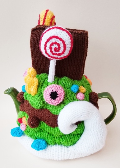 TeaCosyFolk's Candy Wonderland Tea Cosy Knitting Pattern