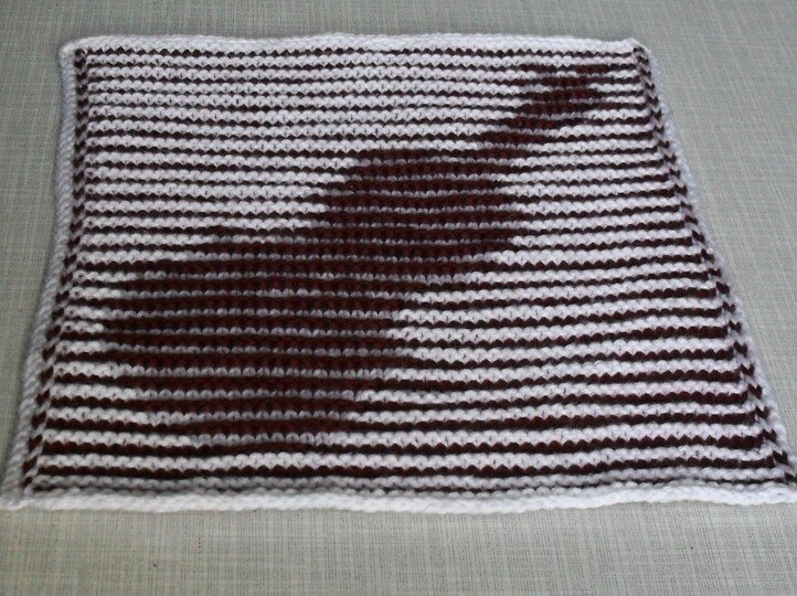 Musik - Geige in Schattenstricktechnik