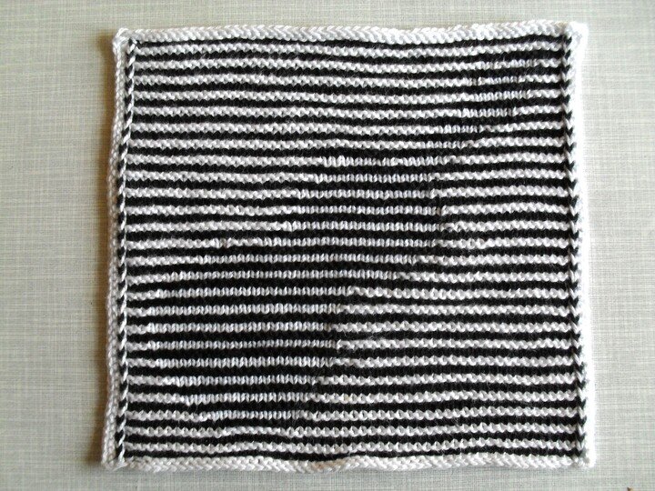 Musik - Geige in Schattenstricktechnik