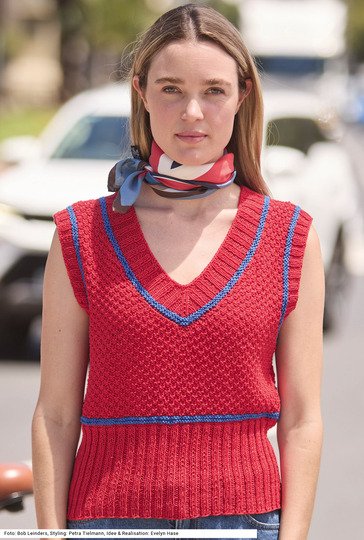 Pullunder im Schachbrettmuster