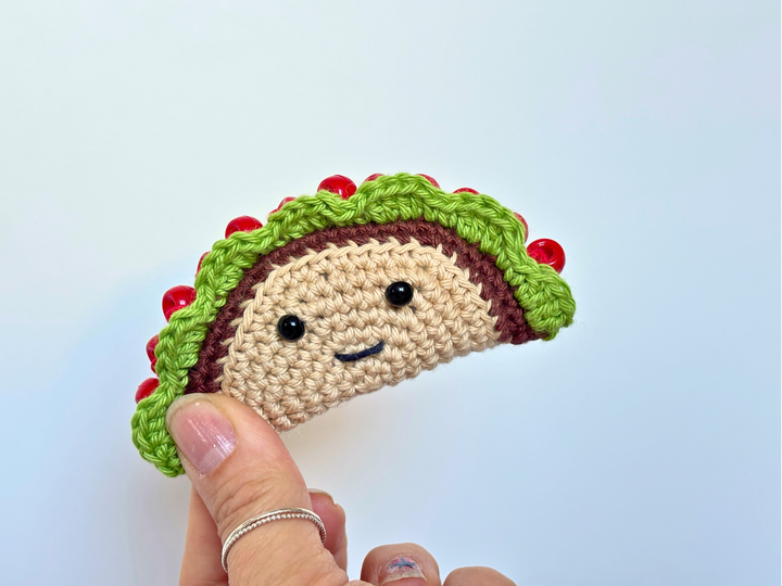 Beaded Taco Clicker Fidget, No Sew Sensory Toy Click Clack, Kawaii Food PDF