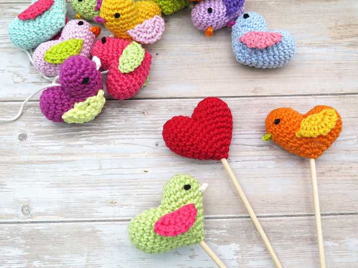 Little Heart Birdy - Crochet Pattern