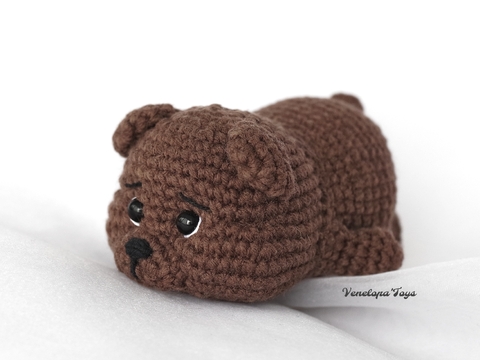 Baby Bear Crochet Pattern, Stuffed Plush Easy Cute Teddy Bear