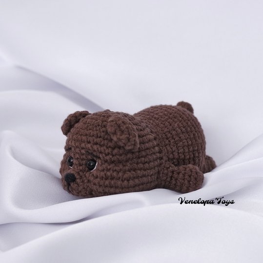 Baby Bear Crochet Pattern, Stuffed Plush Easy Cute Teddy Bear