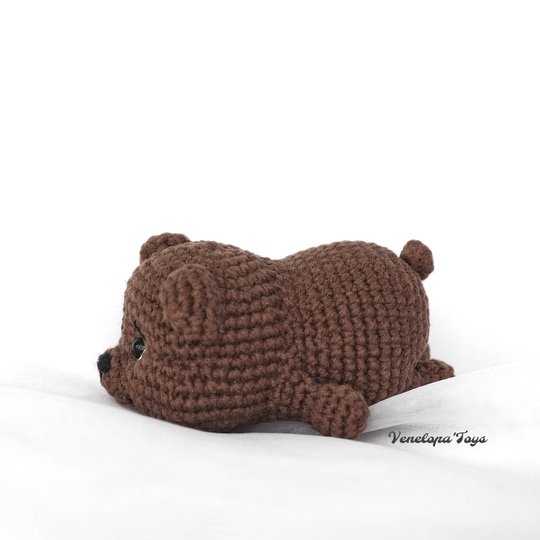 Baby Bear Crochet Pattern, Stuffed Plush Easy Cute Teddy Bear