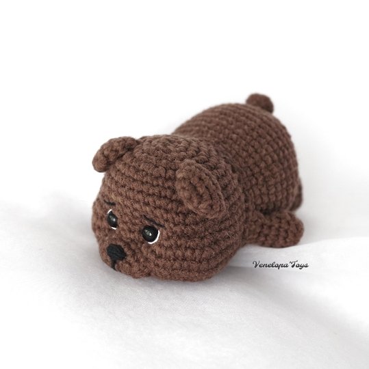 Baby Bear Crochet Pattern, Stuffed Plush Easy Cute Teddy Bear