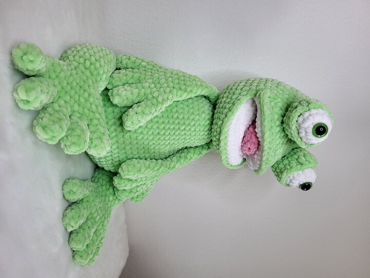 Häkelanleitung flauschiger Frosch
