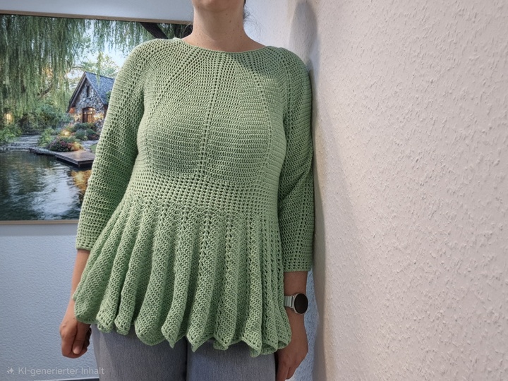 Häkelanleitung Tunika oder Crop-Pulli Kryss
