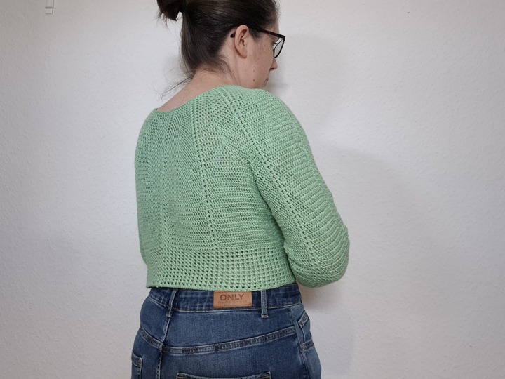 Häkelanleitung Tunika oder Crop-Pulli Kryss