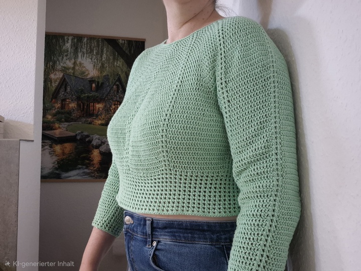 Häkelanleitung Tunika oder Crop-Pulli Kryss