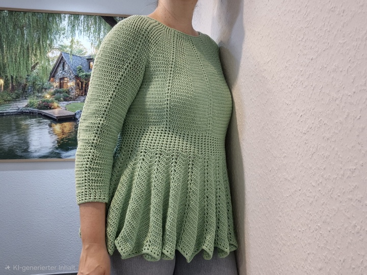Häkelanleitung Tunika oder Crop-Pulli Kryss