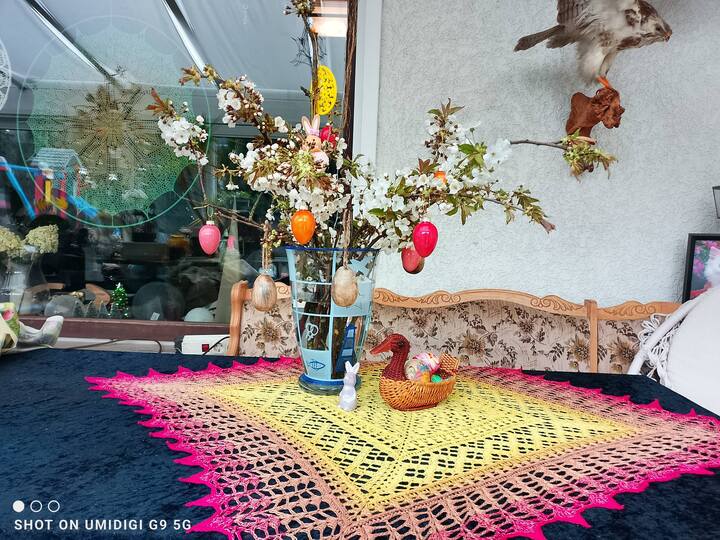 Crochet Pattern Tablecloth "Eudora" - Pattern in 3 Sizes