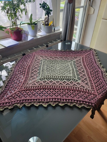 Crochet Pattern Tablecloth "Eudora" - Pattern in 3 Sizes
