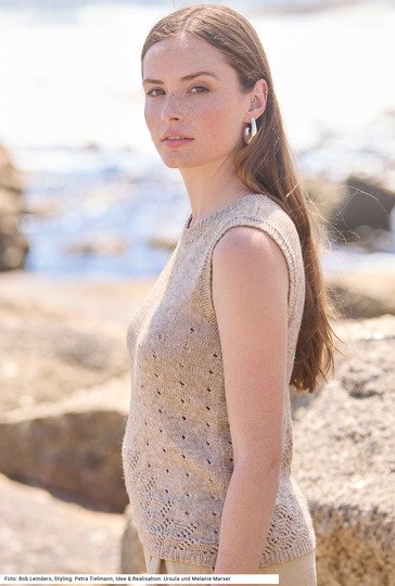 Top mit schräger Mustereinteilung