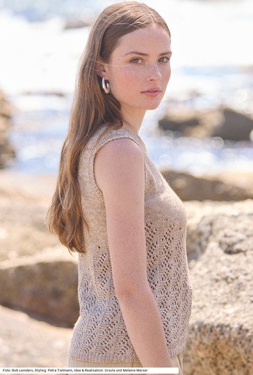 Top mit schräger Mustereinteilung