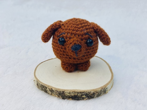 Loyal Little Puppy , Keychain , Stress Reliever, (7 cm)