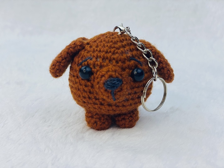 Loyal Little Puppy , Keychain , Stress Reliever, (7 cm)