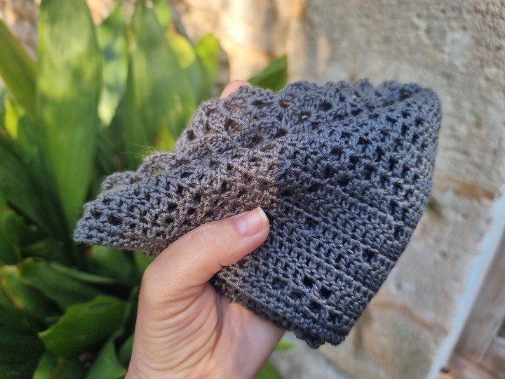 H7 Crochet Pattern for a Headscarf / Kerchief /Bandana “Cat”