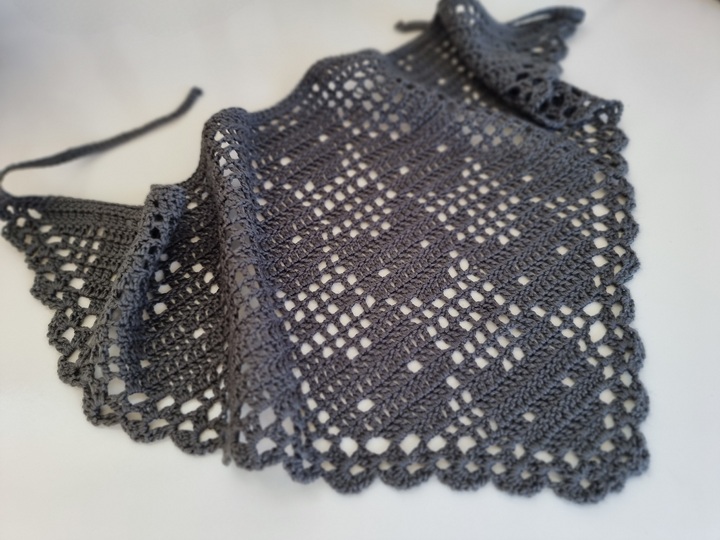 H7 Häkelanleitung für ein Kopftuch / Bandana „Katze“