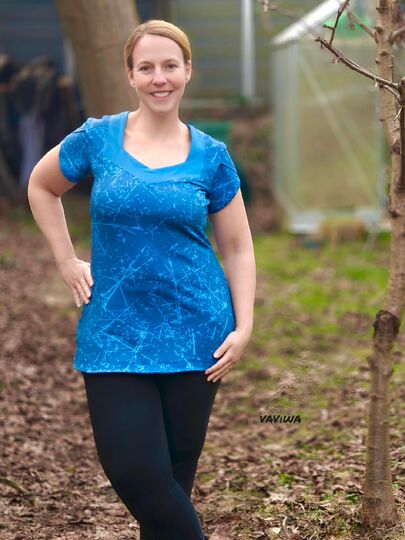 Schnittmuster Malina Damen – Shirt, Longshirt & Kleid (Gr. 32–48)