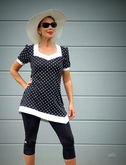 Schnittmuster Malina Damen – Shirt, Longshirt & Kleid (Gr. 32–48)