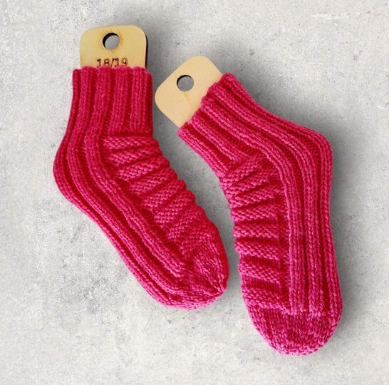 Strickanleitung Baby-Socken Würmli ohne Ferse in 4 Größen     #377