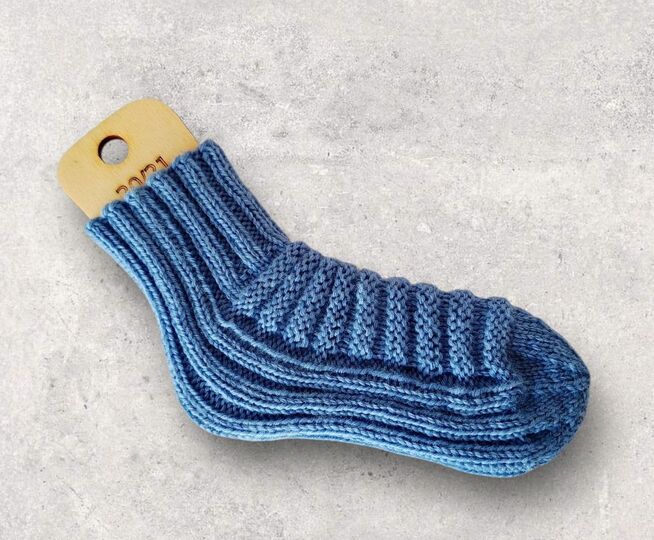 Strickanleitung Baby-Socken Würmli ohne Ferse in 4 Größen     #377