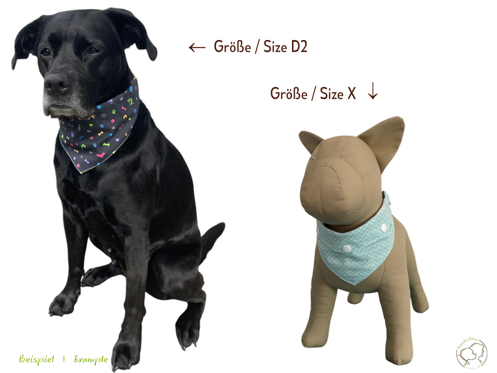 DANDY snap-on Reversible OTC Bandana for Martingale Collars. Sewing Pattern