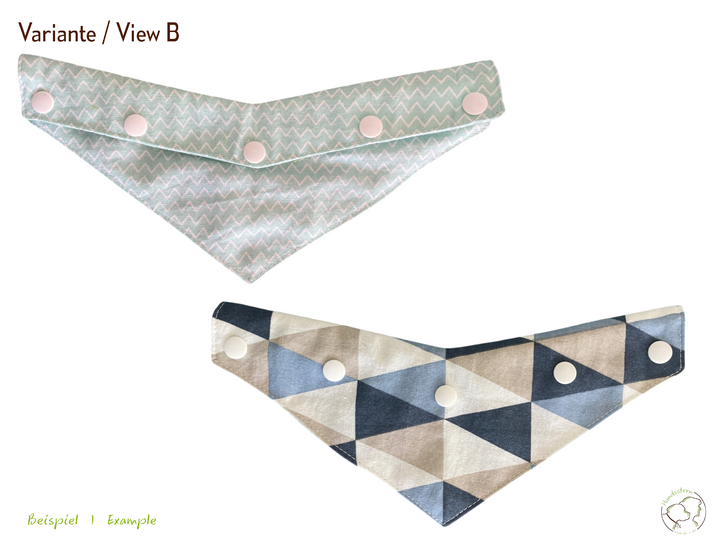 DANDY snap-on Wendehalstuch für Martingale Halsbänder. Nähanleitung+Schnitt