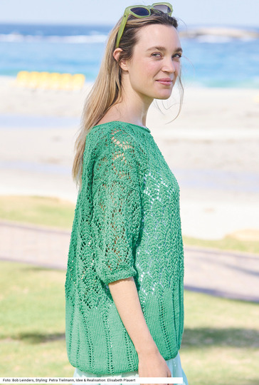 Pullover mit Lochmuster