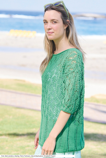 Pullover mit Lochmuster