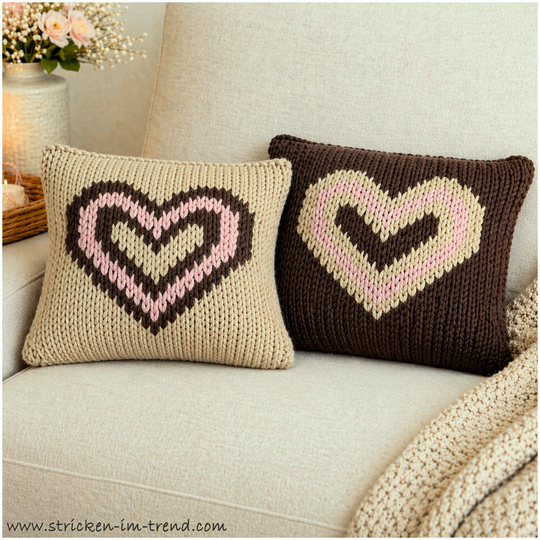 Knitting Pattern Mother’s Day Bundle | 4 HomeWare Designs | Pillows & Poufs