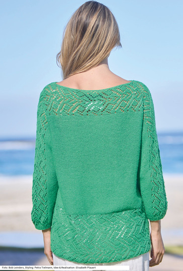 Quergestrickter Pulli