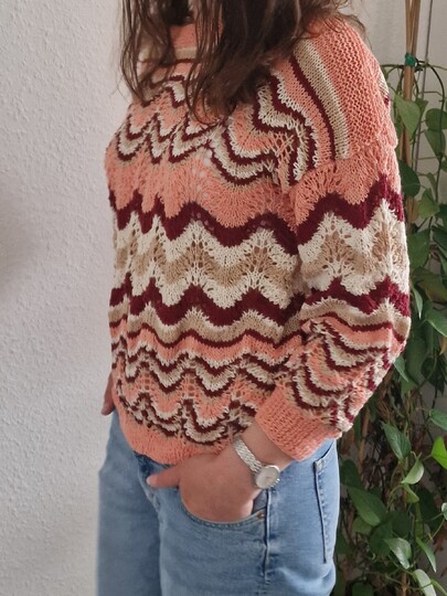 Strickanleitung für den Pulli "Frühlingswelle"