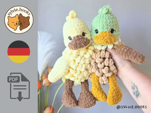 Häkelanleitung Ente Baby - Küken - MINI Version - Anfängergeeignet