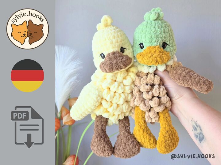 Häkelanleitung Ente Baby - Küken - MINI Version - Anfängergeeignet