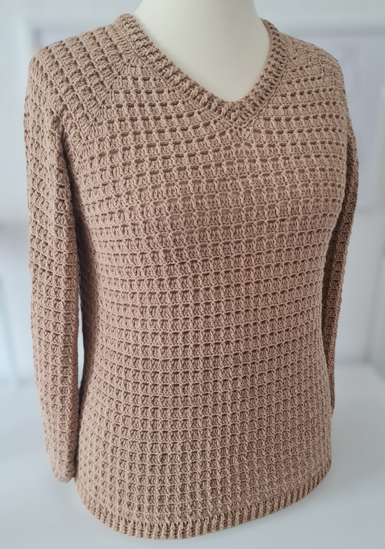 Pullover / Shirt "Anytime" Häkelanleitung RVO 2 Ausschnitt-Varianten - Bild 3