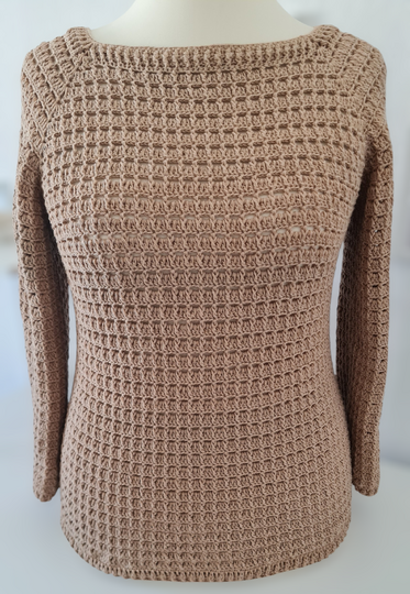 Pullover / Shirt "Anytime" Häkelanleitung RVO 2 Ausschnitt-Varianten