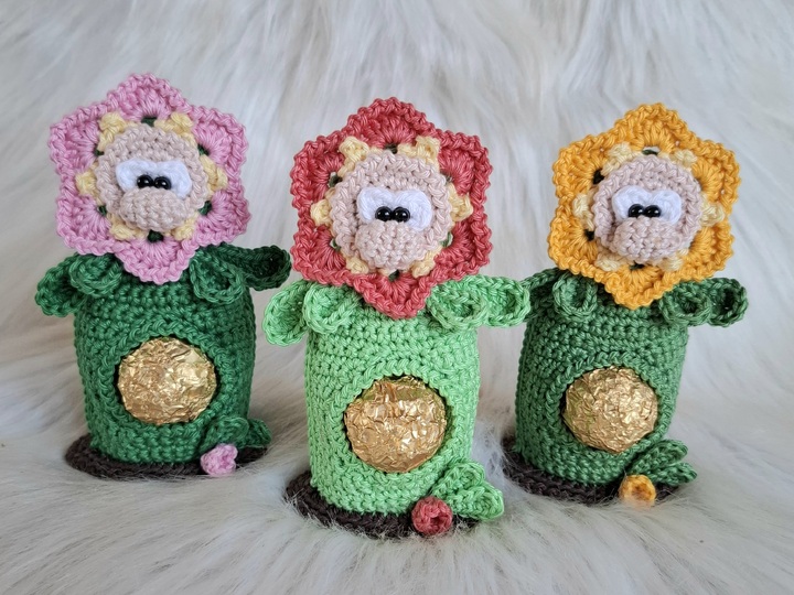 Häkelanleitung Das Pralinen Blümchen