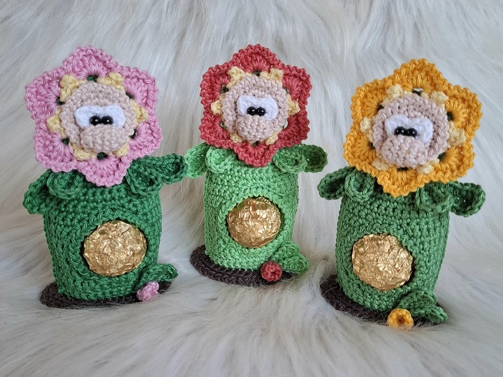 Häkelanleitung Das Pralinen Blümchen