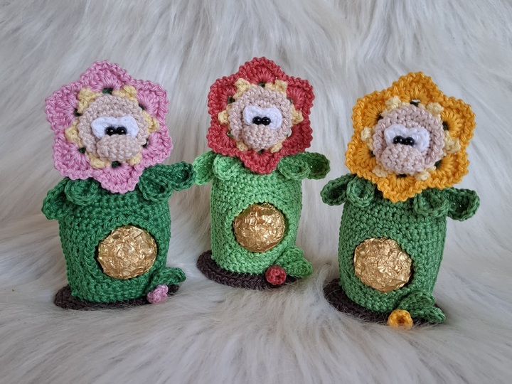 Häkelanleitung Das Pralinen Blümchen