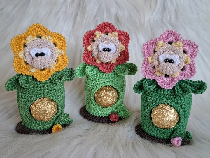 Häkelanleitung Das Pralinen Blümchen