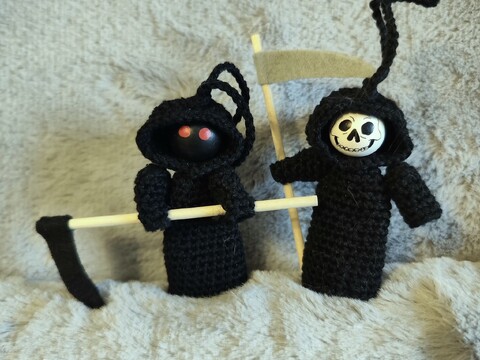 Crochet Pattern: Grim Reaper Worry Worm