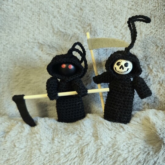 Crochet Pattern: Grim Reaper Worry Worm