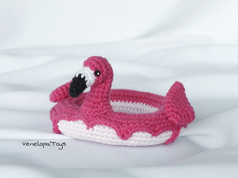 Crochet Pattern Swimming ring Flamingo, Flamingo Pool Floaty