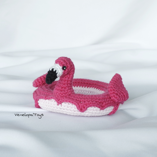 Crochet Pattern Swimming ring Flamingo, Flamingo Pool Floaty