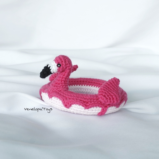 Crochet Pattern Swimming ring Flamingo, Flamingo Pool Floaty