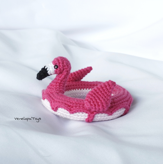 Crochet Pattern Swimming ring Flamingo, Flamingo Pool Floaty